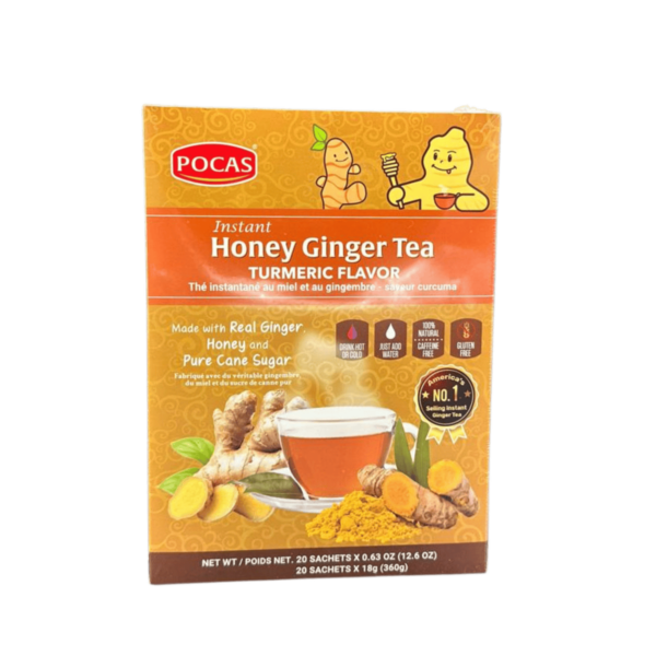 Pocas Instant Honey Ginger Tea - Turmeric Flavor